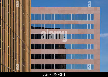 Architettura dettaglio nel blocco di ufficio, Birmingham Alabama Foto Stock