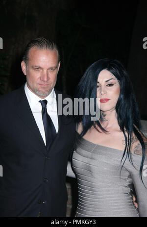 Jesse James e Kat Von D 01/15/11 "L'arte di Elysium quarto Black Tie Gala Benefico' @l'Annenberg Bldg al California Science Center Exposition Park, Los Angeles Foto di Ima Kuroda /www.HollywoodNewsWire.net / PictureLux Foto Stock