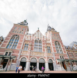 Amsterdam, Lug 22: vista esterna del Museo Rijks museum il Lug 22, 2017 a Amsterdam, Paesi Bassi Foto Stock