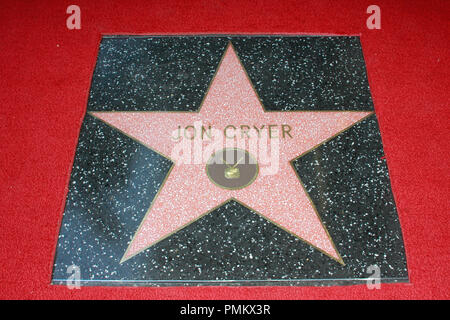 Jon Cryer la stella sulla Hollywood Walk of Fame in Hollywood, CA, 19 settembre 2011. Foto di Joe Martinez / PictureLux Foto Stock