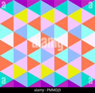 Modello di triangolo in luce le sfumature di colore sfondo illustrazione Foto Stock