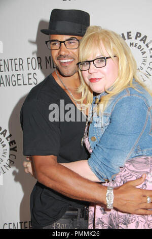 Shemar Moore, Kristen Vangsness 09/06/11,l'PaleyFest, 2011 rientrano in anteprima tv parti CBS @ Paley Centre for Media, Beverly Hills Foto di Manae Nishiyama/ HollywoodNewsWire.net/ PictureLux Foto Stock