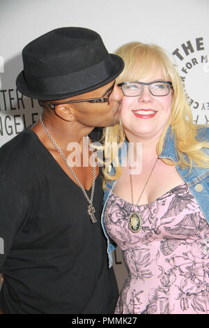 Shemar Moore, Kristen Vangsness 09/06/11,l'PaleyFest, 2011 rientrano in anteprima tv parti CBS @ Paley Centre for Media, Beverly Hills Foto di Manae Nishiyama/ HollywoodNewsWire.net/ PictureLux Foto Stock