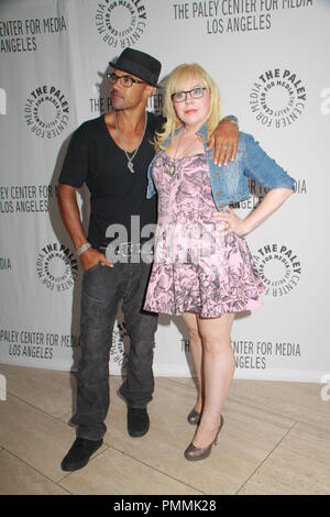 Shemar Moore, Kristen Vangsness 09/06/11,l'PaleyFest, 2011 rientrano in anteprima tv parti CBS @ Paley Centre for Media, Beverly Hills Foto di Manae Nishiyama/ HollywoodNewsWire.net/ PictureLux Foto Stock