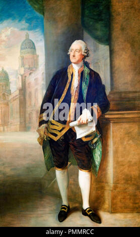 John Montagu, 4° Conte di Sandwich - Thomas Gaunsborough, circa 1783 Foto Stock