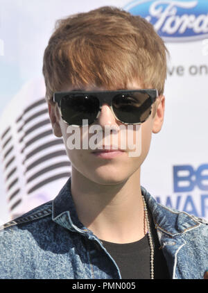 Justin Bieber al BET Awards' 11 - Arrivi presso lo Shrine Auditorium di Los Angeles, CA. La manifestazione ha avuto luogo la domenica, 26 giugno 2011. Foto di PRPP Pacific Rim Photo Press/ PictureLux Foto Stock