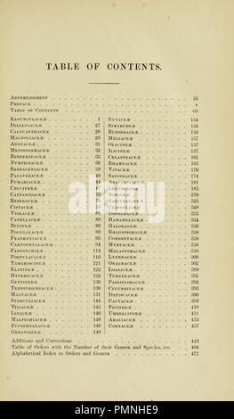 Indice bibliografico a North American botanica Foto Stock