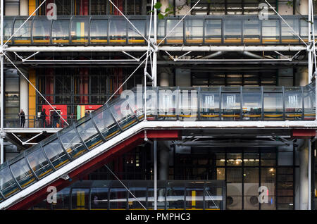 Viste del Centro Pompidou Foto Stock