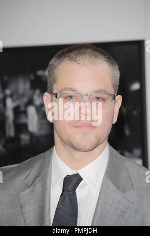 Matt Damon 12/06/2012 " Terra promessa " Premiere detenute a Director's Guild of America in West Hollywood, CA Foto di Mayuka Ishikawa / HNW / PictureLux Foto Stock