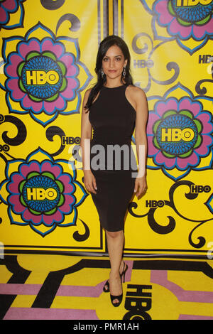 Archie Panjabi 23/09/2012 La 64a annuale di Primetime Emmy Awards HBO dopo essere partito svoltasi al Pacific Design Center in West Hollywood, CA Foto di Izumi Hasegawa / HNW / PictureLux Foto Stock