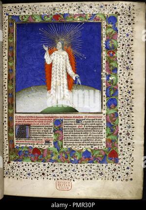 BL la Bibbia Historiale Royal 19 D III. Foto Stock