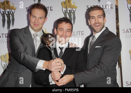 Kevin Baillie, Jim Gibbs, Ryan Tudhope 12/16/2012 XVII Satellite annuale Awards tenutosi presso hotel InterContinental Los Angeles Century City Hotel Theatre di Los Angeles, CA Foto di Izumi Hasegawa / HNW / PictureLux Foto Stock
