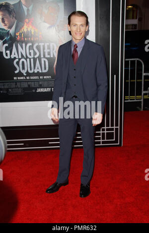 James Hebert alla premiere di Warner Bros Foto" "Gangster Squad'. Gli arrivi presso Grauman's Chinese Theatre a Hollywood, CA, 7 gennaio 2013. Foto di Joe Martinez / PictureLux Foto Stock