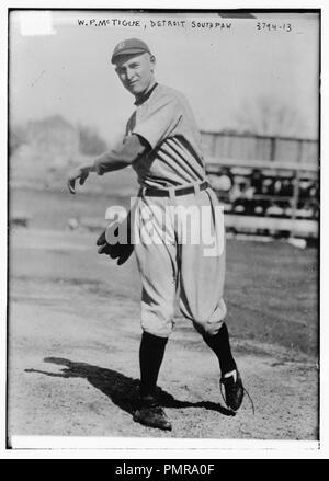 Bill McTigue, lanciatore di Detroit al (baseball) Foto Stock