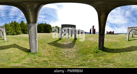 Visualizzazione panoramica a 360 gradi di Lavori Gas Park - calcestruzzo