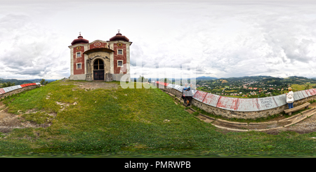 Visualizzazione panoramica a 360 gradi di Calvario Banska Stiavnica