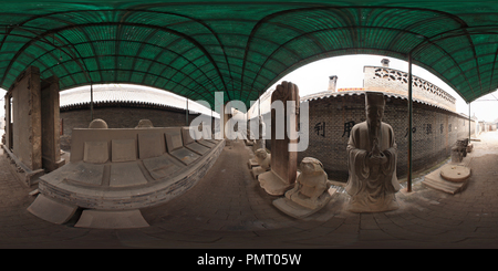 Visualizzazione panoramica a 360 gradi di Pingyao città antica "Qing Xu concetto" - Tang, Song, Yuan Stone