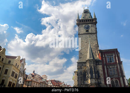 La Piazza della Città Vecchia di Praga Foto Stock