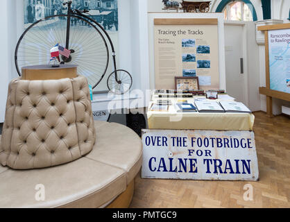 Calne Heritage Centre museum, Patrimonio trimestre, Calne, Wiltshire, Inghilterra, Regno Unito Foto Stock