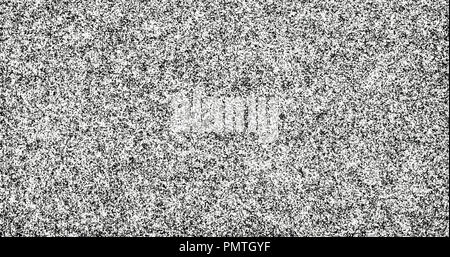 TV il rumore nel video analogico e la televisione quando nessun segnale di trasmissione Foto Stock