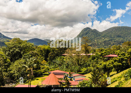 Una tipica vista in Costa Rica Foto Stock