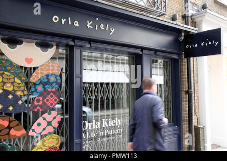 Londra, UK, 19 settembre 2018. Orla Kiely shop sulla Monmouth Street, Londra centrale è chiuso, come il marchio di moda ha cessato la sua attività. Credito: Yanice Idir / Alamy Live News. Foto Stock