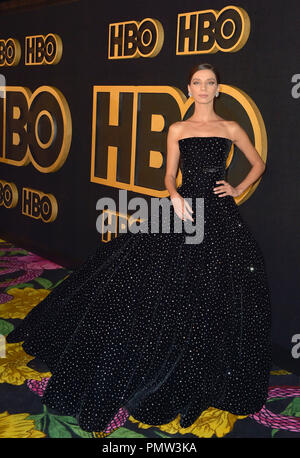 Los Angeles, Ca, Stati Uniti d'America. Xvii Sep, 2018. Angela Sarafyan a HBO ufficiale 2018 Emmy dopo essere partito il 17 settembre 2018 a Los Angeles, California. Credito: Faye Sadou/media/punzone Alamy Live News Foto Stock