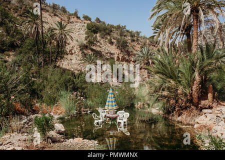 Documentario fotografie di viaggio di Paradise Valley in Alto Atlante, Agadir, Marocco Foto Stock