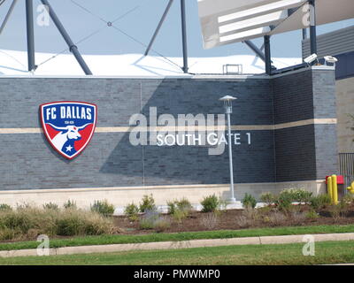 Frisco,Texas: Cowboy World HQ e National Soccer Hall of Fame e Frisco DSI Admin, Tech e HS che vantaggi Foto Stock