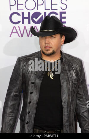 Jason Aldean al People's Choice Awards 2013. Gli arrivi presso il Nokia Theater L.A. Vive a Los Angeles, CA, 9 gennaio 2013. Foto: Richard Chavez / PictureLux Foto Stock