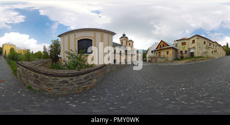 Visualizzazione panoramica a 360 gradi di Banská Štiavnica