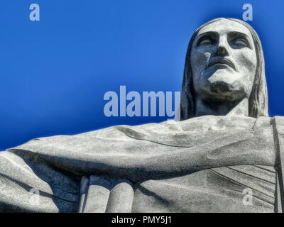 Cristo Redentore di Rio de Janeiro Foto Stock