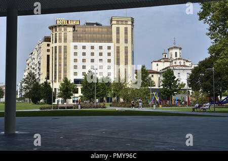 Hotel Bahia, Santander, Cantabria, visto dal centro Botin Foto Stock