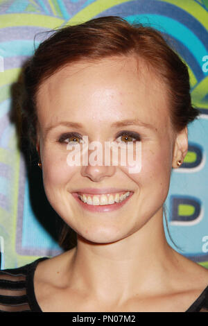 Alison Pill 22/09/2013 il sessantacinquesimo annuale di Primetime Emmy Awards HBO dopo essere partito svoltasi al Pacific Design Center in West Hollywood, CA Foto di Kazuki Hirata / HNW / PictureLux Foto Stock