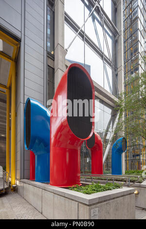 88 Wood Street, un grattacielo commerciale progettato da Richard Rogers Partnership, London, England, Regno Unito Foto Stock