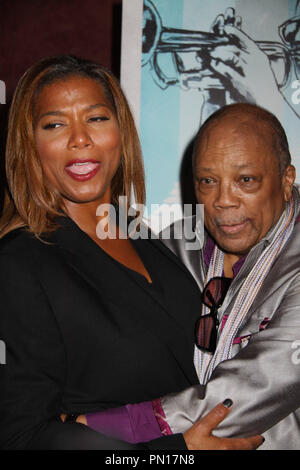 Queen Latifah, Quincy Jones 09/17/2014 Los Angeles Premiere di " mantenere su Keepin' SULL' tenuto presso il punto di riferimento in Los Angeles, CA Foto di Izumi Hasegawa / HNW / PictureLux Foto Stock