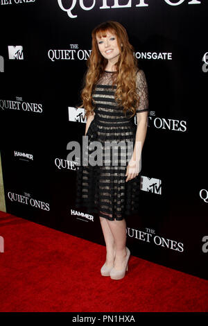 Stef Dawson presso il Los Angeles Premiere di Lionsgate "La Quiete". Gli arrivi presso il Teatro di ACE Hotel in Los Angeles, CA, 22 aprile 2014. Foto di: R.Anthony / PictureLux Foto Stock