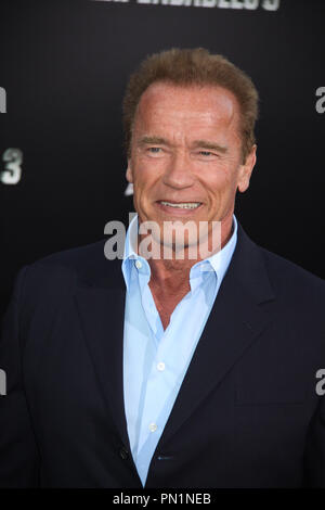 Arnold Schwarzenegger 08/11/2014 Los Angeles Premiere di 'La sostituzione delle parti soggette a usura 3" tenutasi presso la leva TCL Teatro Cinese a Hollywood, CA Foto di Izumi Hasegawa / HNW / PictureLux Foto Stock