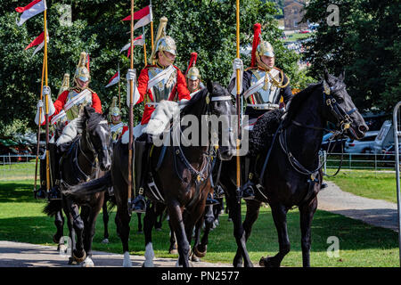 Attività della Chatsworth House, tra cui cani da fuoco, eventi e mostre campestri Foto Stock