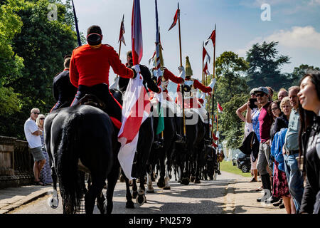 Attività della Chatsworth House, tra cui cani da fuoco, eventi e mostre campestri Foto Stock