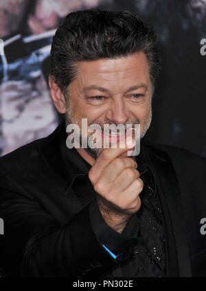 Andy Serkis a 'The Hobbit: la Battaglia dei cinque eserciti' Los Angeles Premiere tenutosi presso il Teatro Dolby in Hollywood, CA su Martedì, 9 dicembre, 2014. Foto di PRPP PRPP / PictureLux Riferimento File # 32508 109 PRPP01 per solo uso editoriale - Tutti i diritti riservati Foto Stock