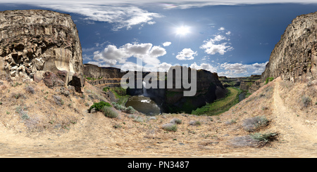 Visualizzazione panoramica a 360 gradi di Palouse Falls State Park