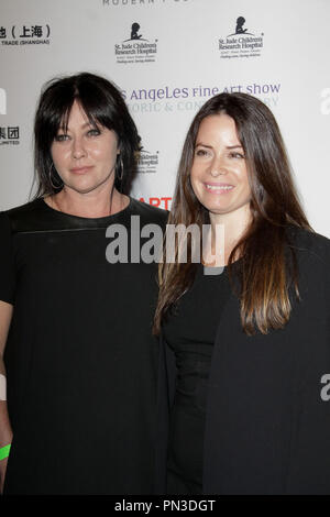 Shannen Doherty, Holly Marie pettini 2016/01/27 la mostra d'arte e Los Angeles Arte Fiera del 2016 apertura notturna Premiere parte beneficiaria il St Jude per bambini Ospedale di ricerca svoltasi a Los Angeles Convention Center di Los Angeles, CA Foto di Kazumi Nakamoto / HNW / PictureLux Foto Stock