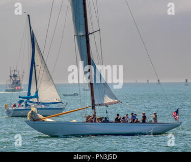 Un piacevole momento in acqua Foto Stock