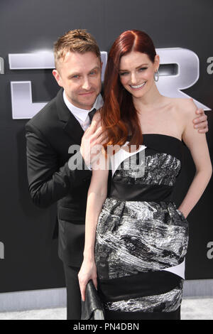 Chris Hardwick, Lydia Hearst 06/28/2015 Los Angeles Premiere di 'Terminator Genisys' in Dolby Theater a Hollywood, CA Foto di Izumi Hasegawa / HNW / PictureLux Foto Stock