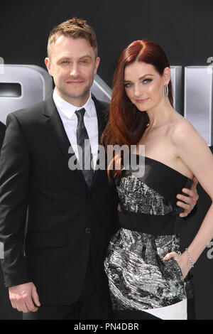 Chris Hardwick, Lydia Hearst 06/28/2015 Los Angeles Premiere di 'Terminator Genisys' in Dolby Theater a Hollywood, CA Foto di Izumi Hasegawa / HNW / PictureLux Foto Stock