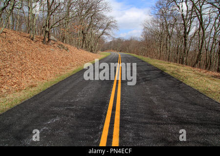 Blue Ridge Parkway paesaggio in Monti Appalachi, Stato della Virginia Foto Stock