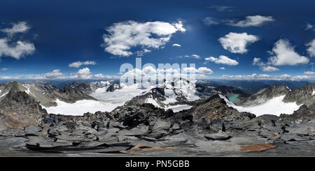 Visualizzazione panoramica a 360 gradi di Mt. Weart (2835m/9301') summit