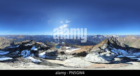 Visualizzazione panoramica a 360 gradi di Picco di nero (8970'/2734m) summit