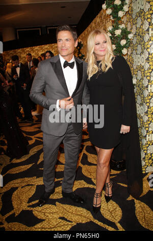 Rob Lowe, Sheryl Berkoff 01/10/2016 la 73rd Annuale di Golden Globe Awards HBO dopo essere partito svoltasi a circa 55 ristorante presso il Beverly Hilton di Beverly Hills, CA Foto di Izumi Hasegawa / HNW / PictureLux Foto Stock